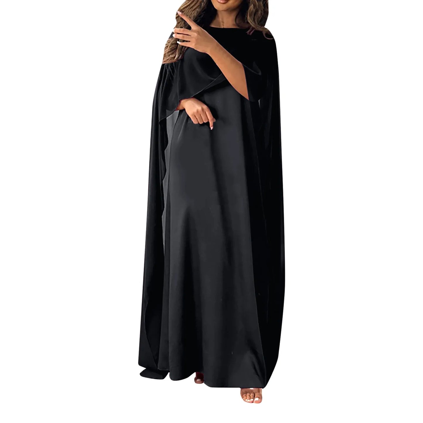 Summer Batwing Sleeve Chiffon Butterfly Abaya Islam Muslim Maxi Dress Kebaya Women Kaftan Robe Musulmane Femme Vestidos